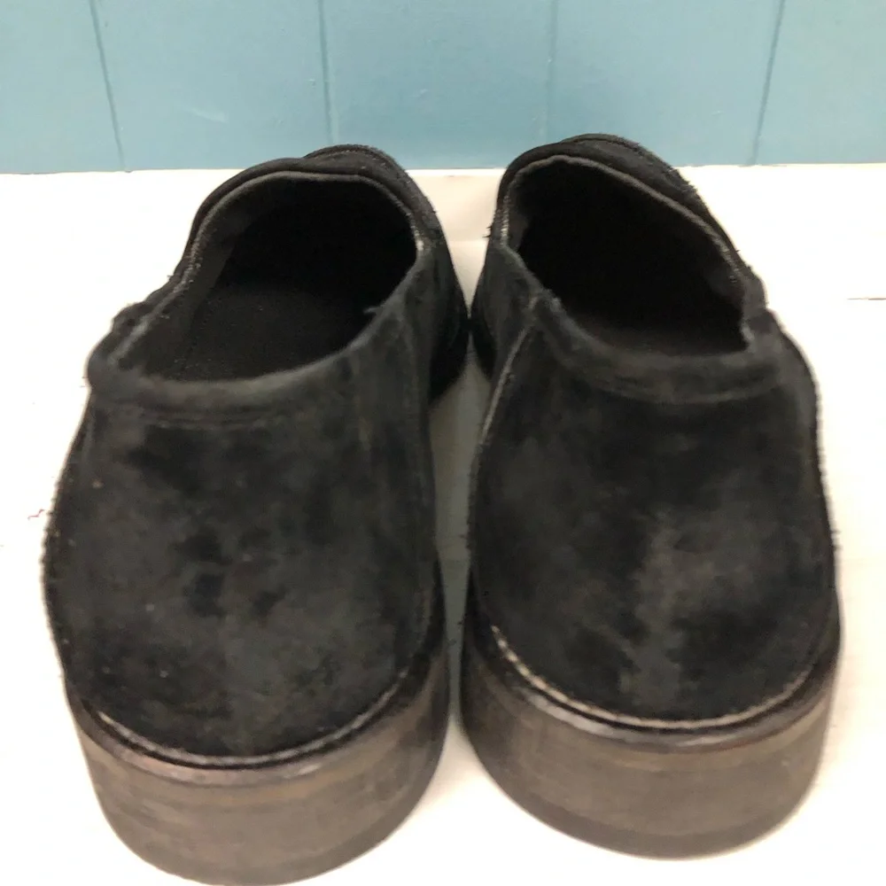 Donald J Pliner Zvian Loafers Men’s Size 8.5 M, Black‎ Distressed Velvet 3182